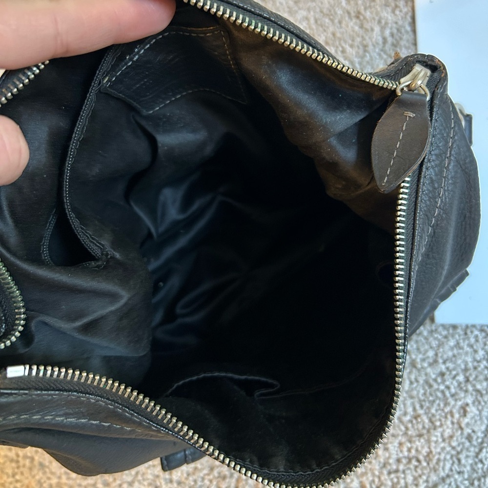 Coach Penelope Pebbled Leather Black Handbag - Picture 5 of 7